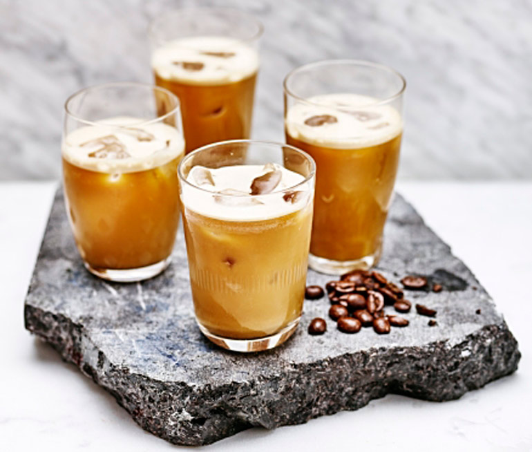 Cold brew kaffe latte